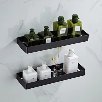 

Bathroom Kitchen Shelf Golden Stainless Steel Shower Room Storage Shelf Corner Shelf Square Bathroom Shampoo Rack Cosmetic Rack