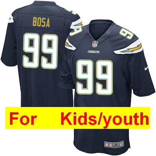 Коричневый Молодежная футбольная форма в Лос-анжелесском стиле Joey Bosa LaDainian Tomlinson Philip Rocks Keenan Allen Melvin Gordon - Цвет: Коричневый