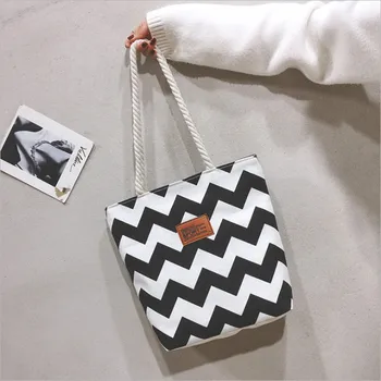 

2020 Newest Canvas Shoulder Tote Bag Women Simple Canvas Shoulder Handbag Storage Bag For Office Worker Students 5 Colors
