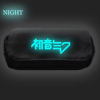 

Hatsune Miku Luminous Pencil Case Students Boys Girls Students Bags Boys Girls Kids Gifts Pencil Holder Beautiful Stationery Bag