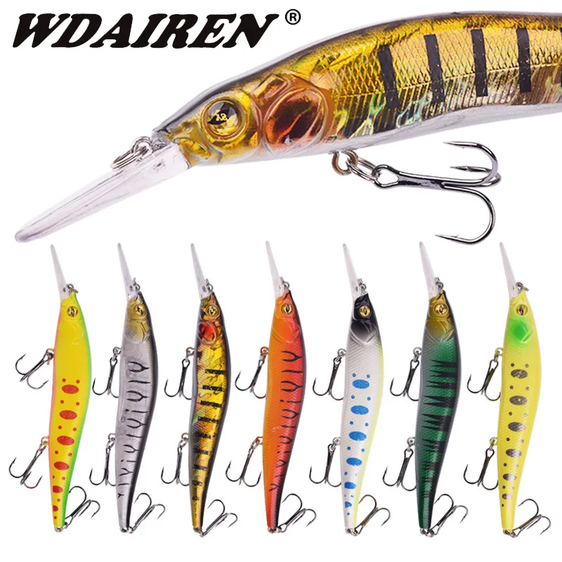 1Pcs Pesca Minnow Fishing Lures Floating Hard Bait Wobblers 13.5cm 16g Artificial Swimbaits With Treble Hooks Bass Carp Tackle | Спорт и