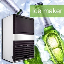 220 В многофункциональный полностью автоматический льдогенератор коммерческий кафе чайный магазин квадратная льдогенератор бытовой небольшой мини льдогенератор 350 Вт