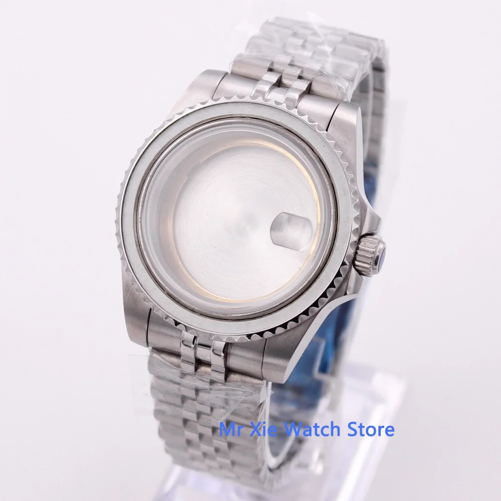 BLIGER 40mm Sterile Solid 316L Stainless Steel Case With Band Watch Fit For ETA 2836 Movement | Наручные часы