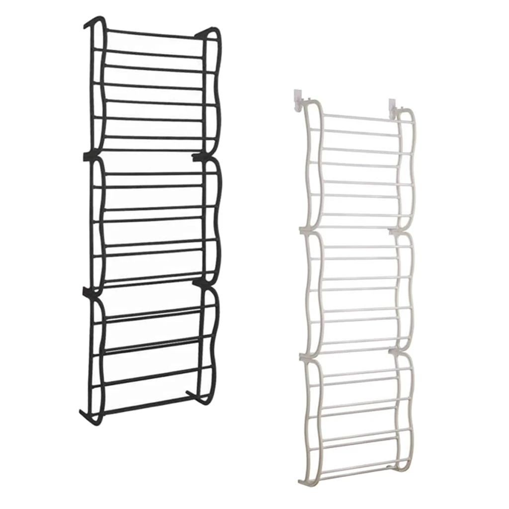 Graphite 12-Tier Over the Door Shoe Rack