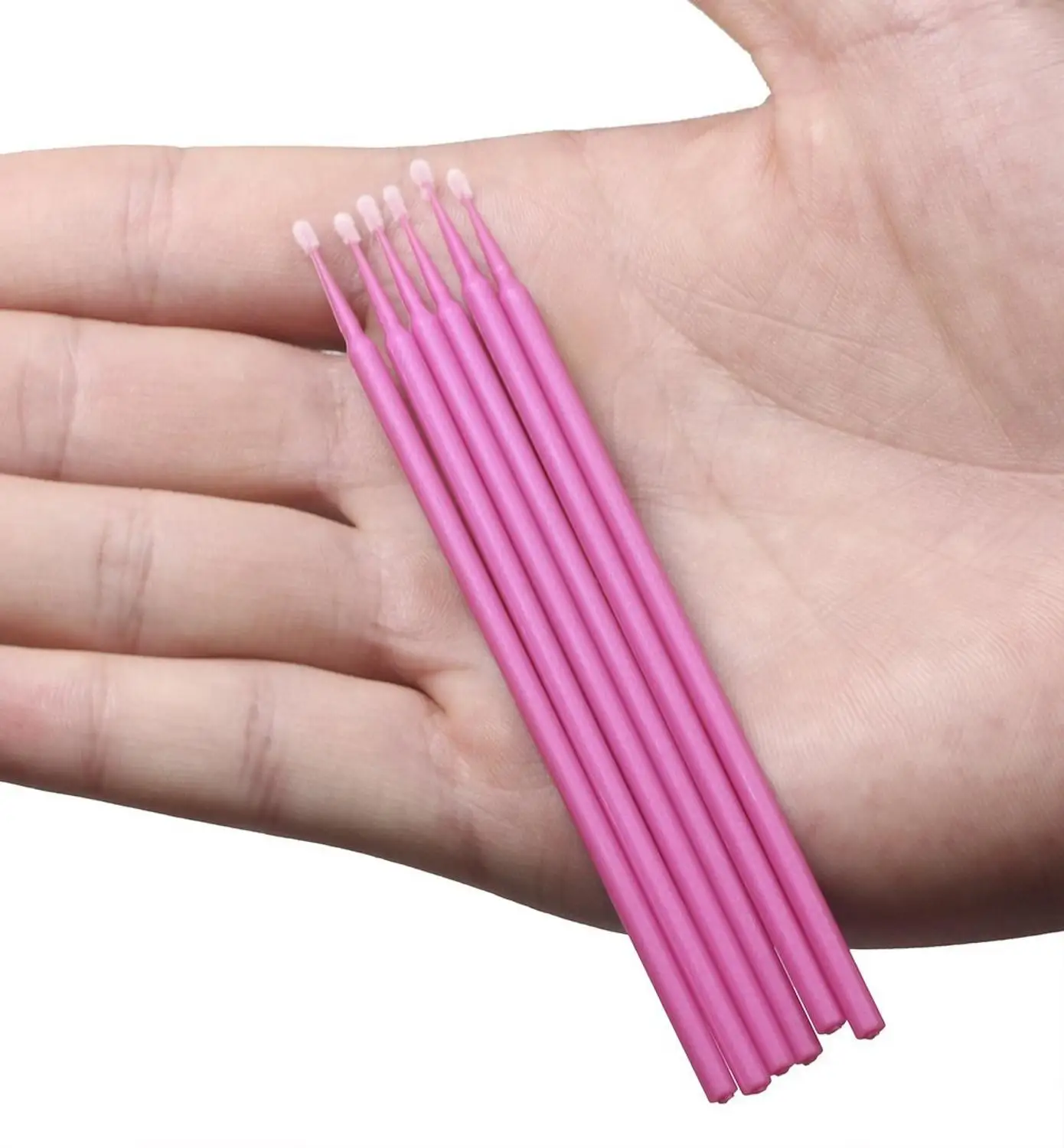2019 New 100Pcs Pack Disposable Plastic Makeup Brushes Eyelash Swab Micro brushes Eyelash Extension Lint Free 5