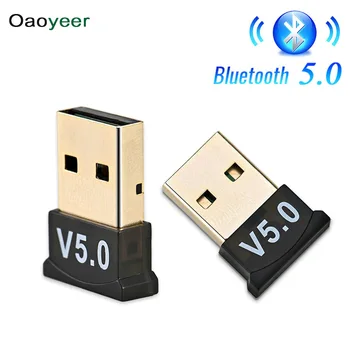 

Mini Wireless USB Bluetooth 5.0 4.0 Adapter Transmitter Music Receiver BT5.0 Dongle Audio Adapter for Computer PC Laptop Tablet
