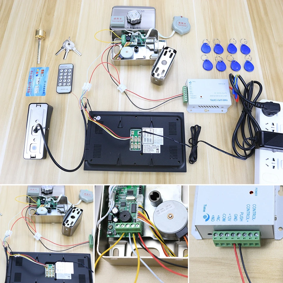 HomeFong DC 12V3A блок питания для электрического замка Видео дверной телефон Домашний домофон, управление доступом Система поддержки задержки блокировки