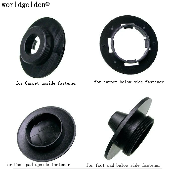 Worldgolden 1Set Clip Auto Tappetino Per Tappetino Per Vw Mat Clip-Up + Mat Clip-Down + Pad Clip-Up + Pad Clip-Down