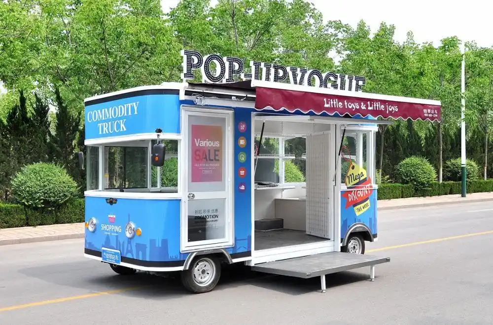 Can Register In Car Plate Street Electric Food Truck Mobile