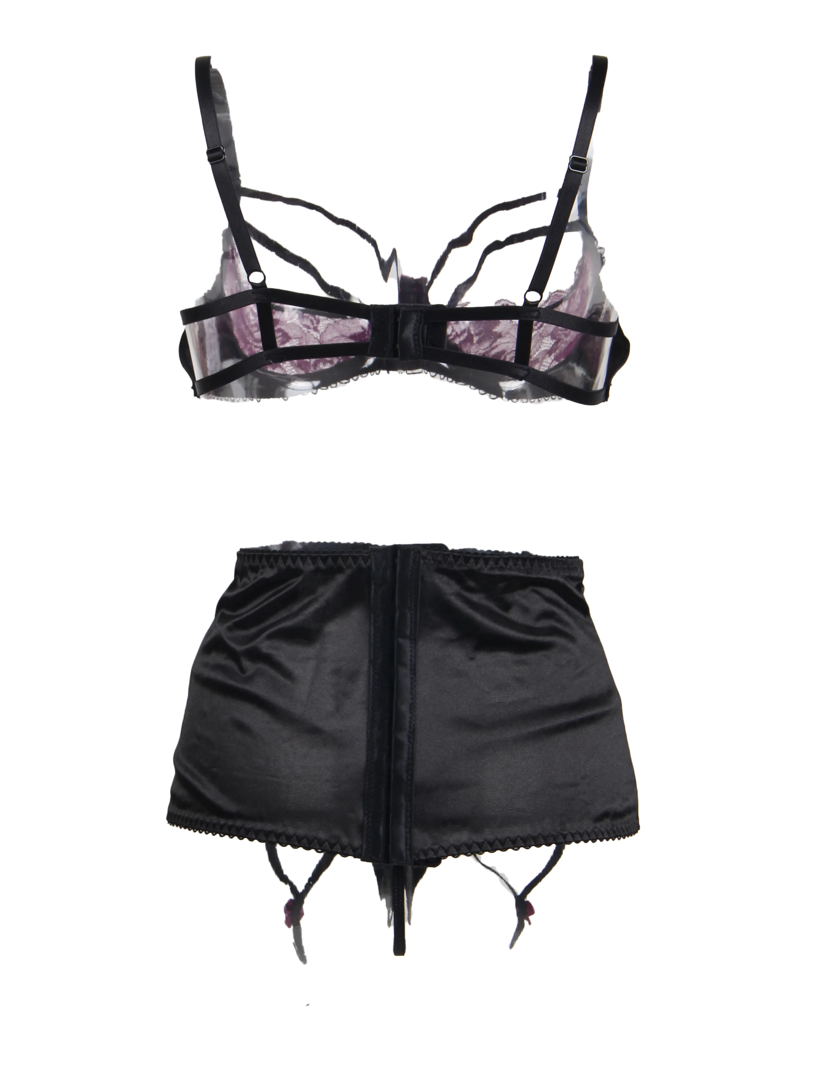 Ohyeahlady Плюс Размер Горячие Soutien Gorge Ouvert черные Лоскутные Calzones Sexi Erotico женские Клубные открытые чашки бюстгальтер комплект женского белья RJ80418