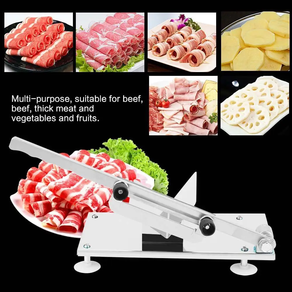 

Household Manual Beef Meat Slicer Frozen Meat Planer Vegetable Cutting Machine Scope of Application Vegetables and Fruits
