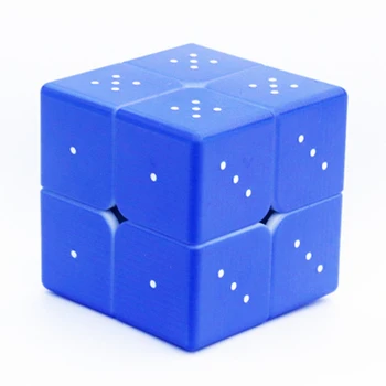 

2x2x2 3D Adult Speed Twist Three-dimensional Emboss Sudoku Magic Cube Math Brain Game Blind Braille Toy