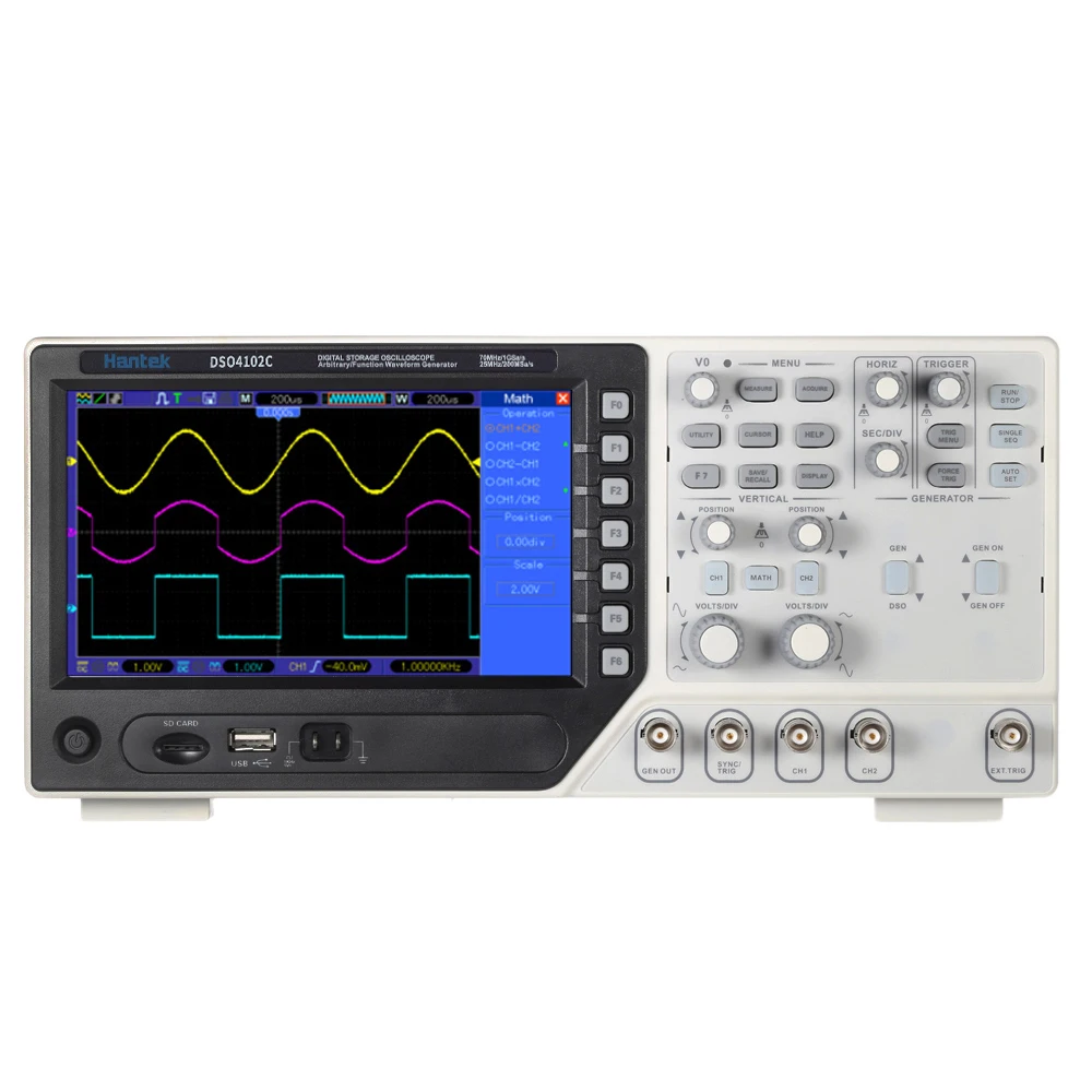 

Professional Certified Hantek DSO4102S Desktop Mixed Signal Oscilloscope(MSO) 2CH Digital Storage Oscilloscope +1 Channel