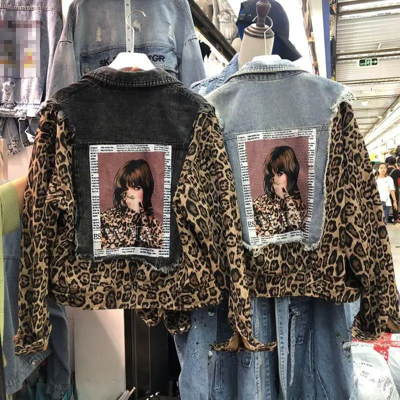 Женская крутая уличная Джинсовая Куртка Harajuku повседневные джинсовые куртки с отворотом свободное модное пальто