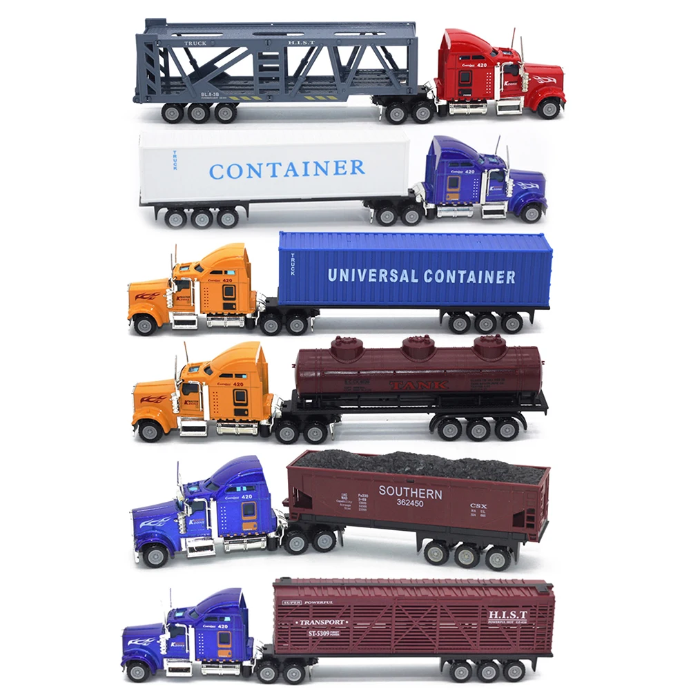 Assembled Model Building Kits Tool 1/65 Diecast Simulation Alloy Car Carrier Truck Kid Classic Vehicle Toys | Игрушки и хобби