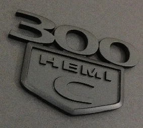 1 шт. 300C HEMI эмблема на багажник Decklid для Chrysler 300 C HEMI 2005 2006 2007 2008 2009 2010-(хром черный - Название цвета: all matte black