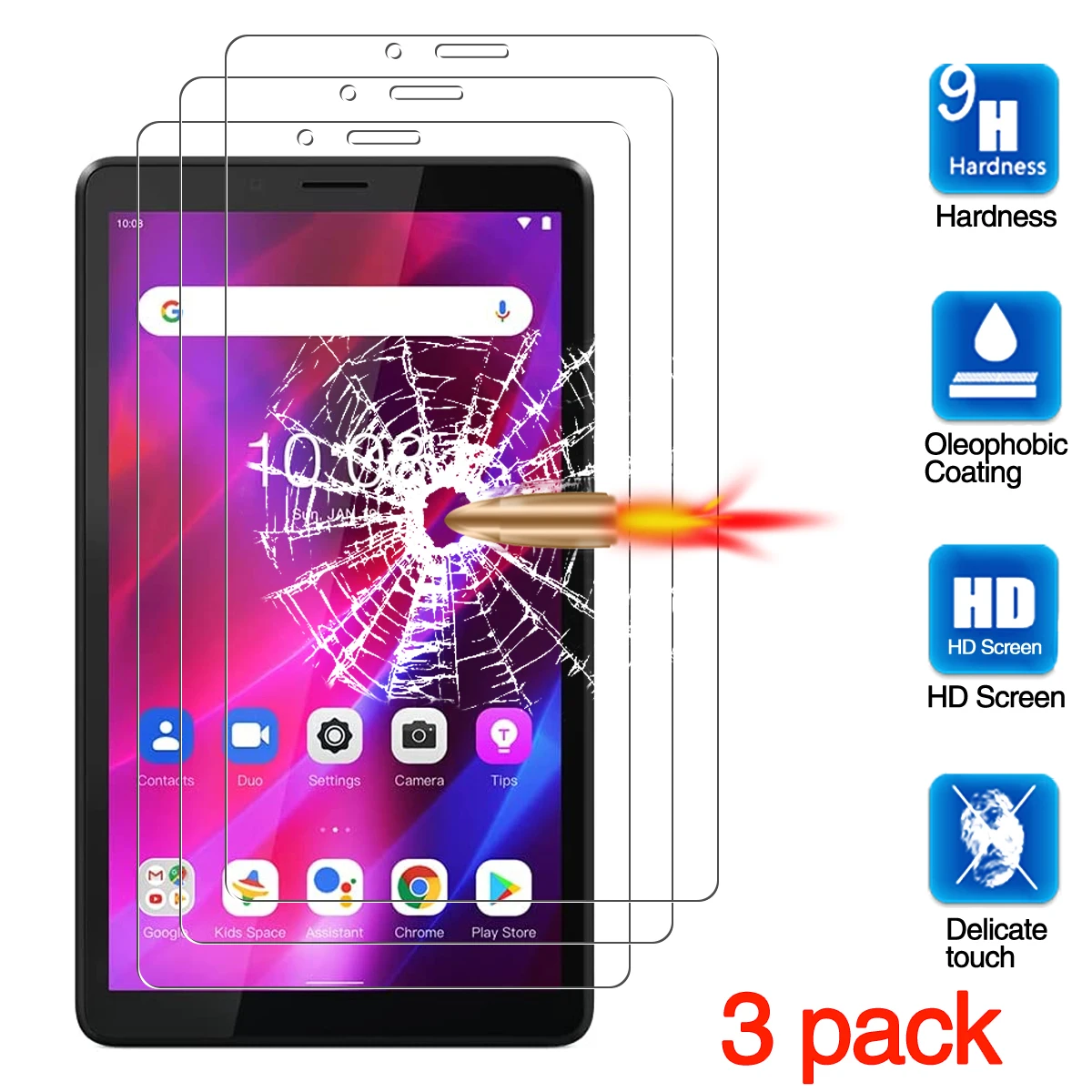 samsung tablet charger 3Pack for Lenovo Tab M7 3rd Gen TB-7306 7 inch 2021 9H HD Film Clear Tempered Glass Tablet Screen Protector Anti Scratch tablet holder for car headrest