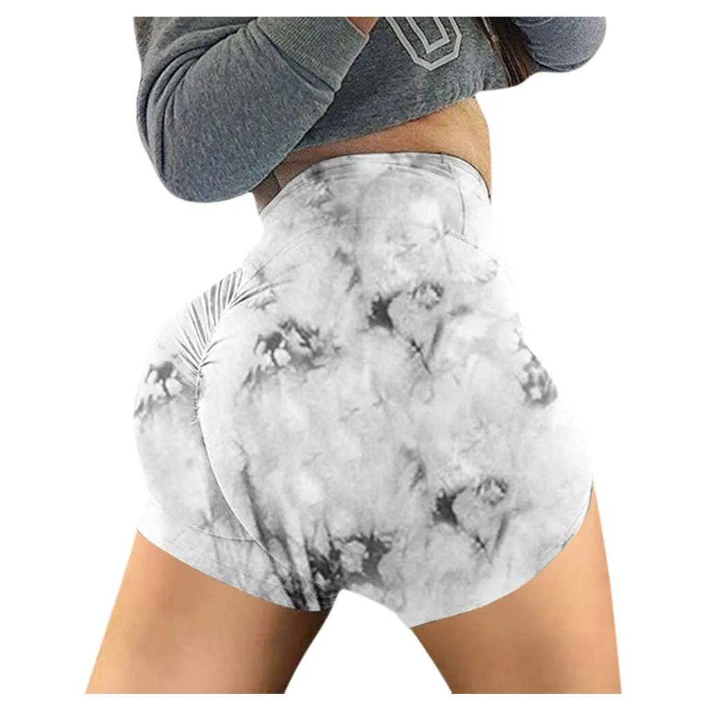 Женские сексуальные шорты облегающие с высокой талией летние принтом горячие
