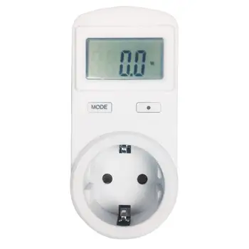 

EU Plug German-style Digital Energy Meter Wattmeter Energy Analyzer Electronic Power Meter Record Volt Voltage Outlet Socket
