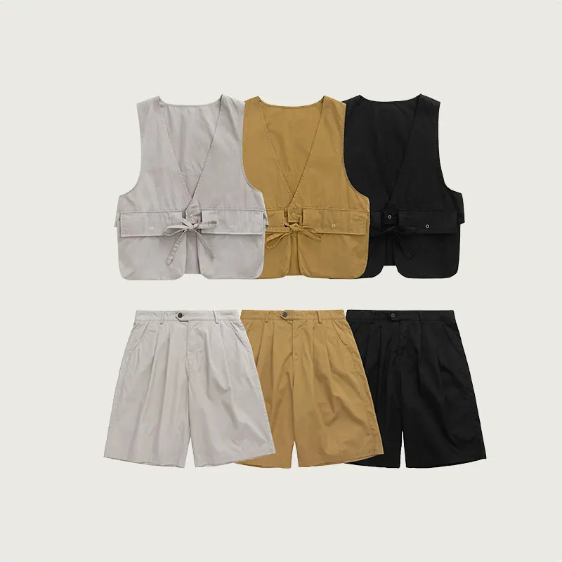 Summer New Men Shorts Overalls Multi-Pocket Youth Lovers Fashion Streetwear Loose Hip Hop Comfortable Breathable Leisure Pants