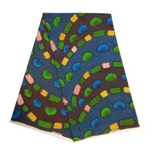 Африканский высокое качество голландский воск 6 ярдов печати Швейная африканская ткань Анкара Настоящее полиэстер вечерние платья Материал