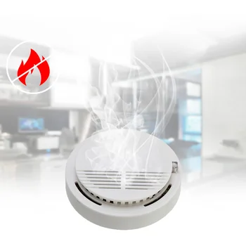 

85dB Fire Smoke Photoelectric Sensor Detector Monitor Security System Cordless for Home Office building Family Guard Restaurant