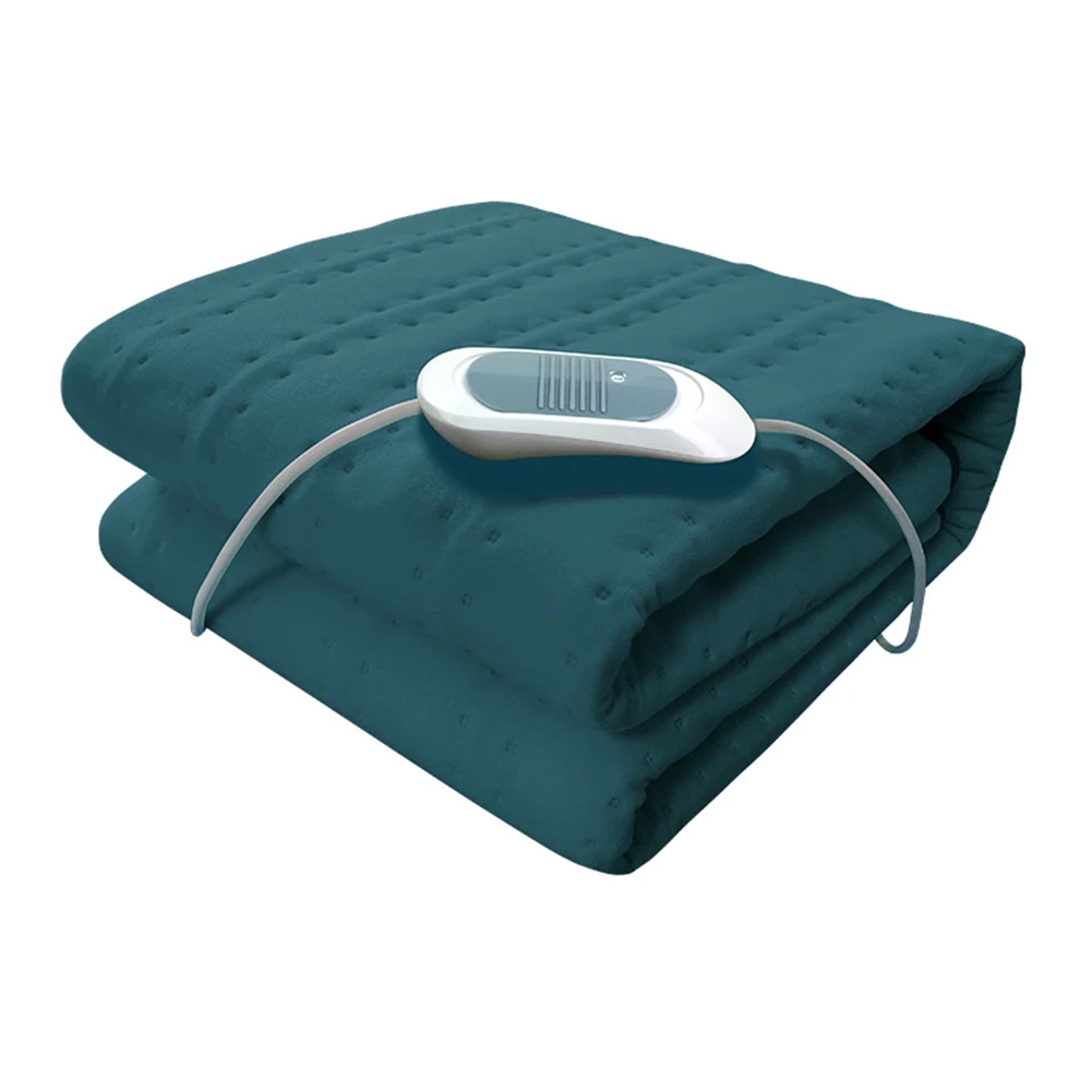 

Winter Mat Home Use Warm Multicolor Electric Blankets Timing Control Solid Artificial Velvet Mattress Single Heater Pad