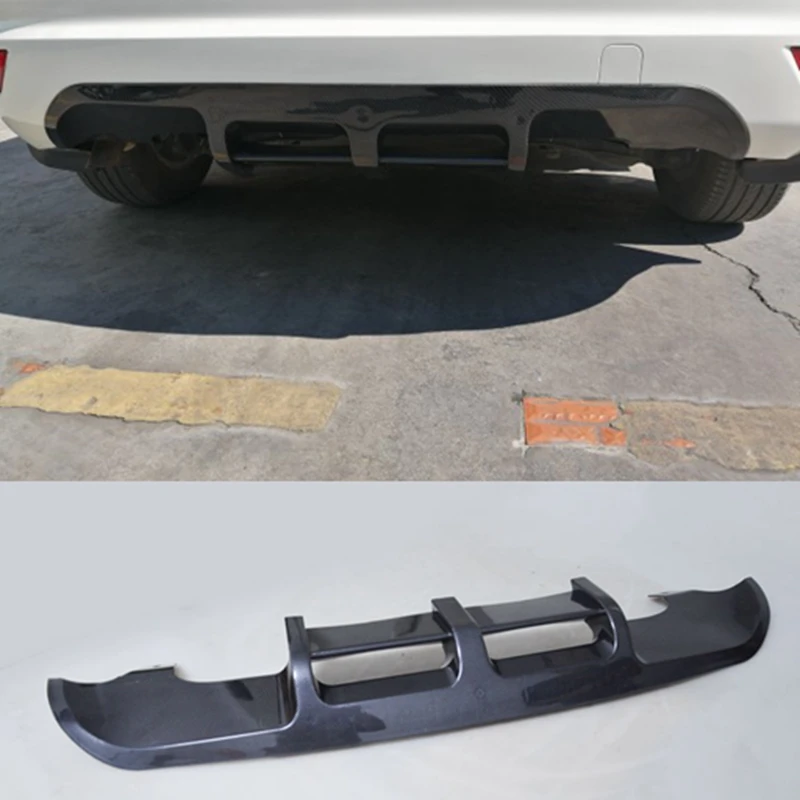Для Ford Focus 2009 2010 2011 2013 ABS пластик черный Задний спойлер диффузор бампер Защита