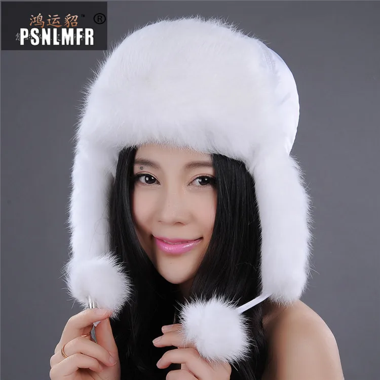 Женская теплая зимняя шапка бомбер из натурального Лисьего меха|fur bomber hat|bomber hatfur