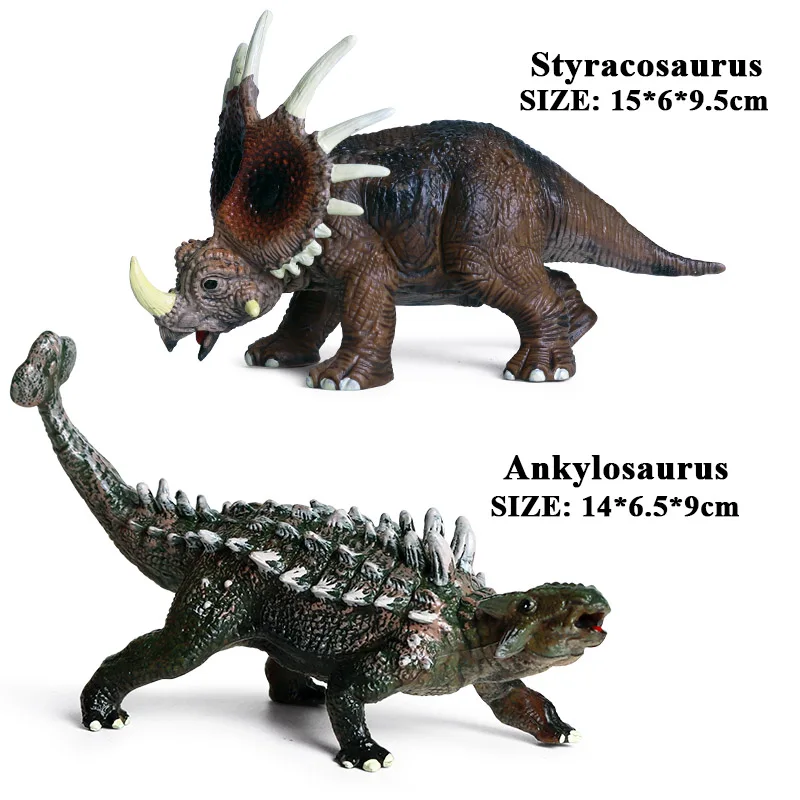 Oenux достаринный дикарь Юрского Периода Динозавры T-REX спинозавр карнотаурус теризинозавр животные модель фигурки Детские игрушки - Цвет: 2pcs