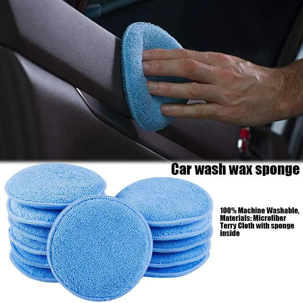 12pcs Waxing Polish Wax Foam Sponge Applicator Pads Cars Vehicle Glass