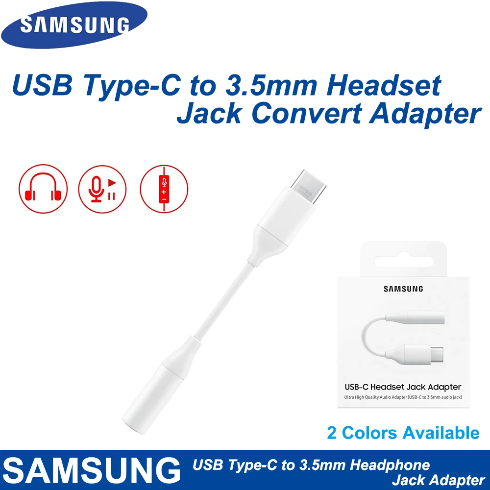 100% Samsung USB Type C папа 3 5 мм наушники AUX аудио кабель до адаптер конвертер для GALAXY A8 + 2018