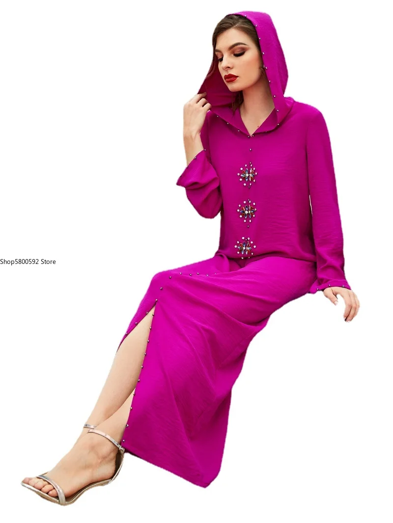 Eid Mubarak Abaya Дубай женское мусульманское платье длинное Djellaba женские мусульманские