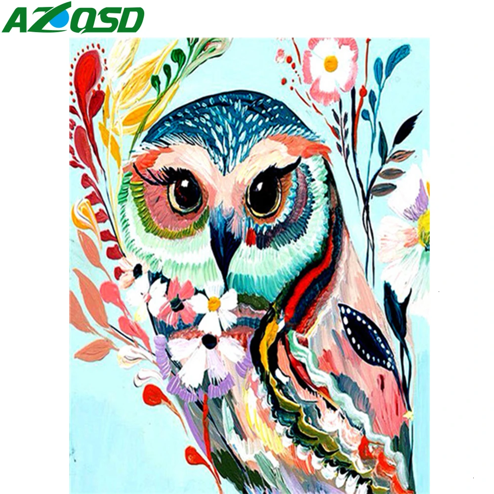 AZQSD краски по номерам холст краски ing наборы животные DIY Unframe акриловые краски окраски по номерам мультфильм ручной краски ed подарок