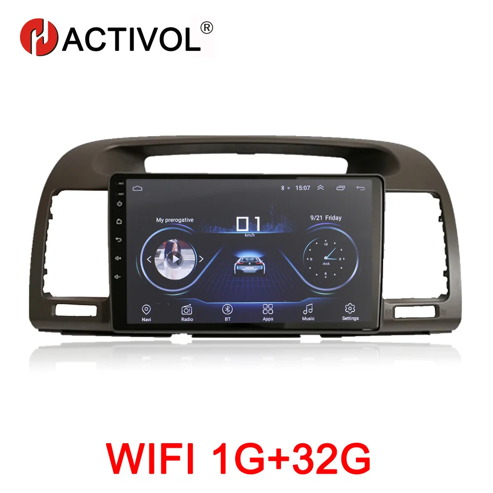 HACTIVOL 2G+ 32G Android 9,1 автомобильный мультимедийный плеер для Toyota Camry 2002-2006 автомобильный dvd-плеер gps-навигатор автомобильный аксессуар 4G интернет - Цвет: Wifi 1G 32G