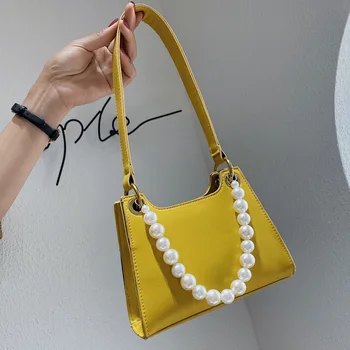 

Small bag women's 2020 popular new trend Korean version of all-match foreign style pearl single-shoulder underarm bag