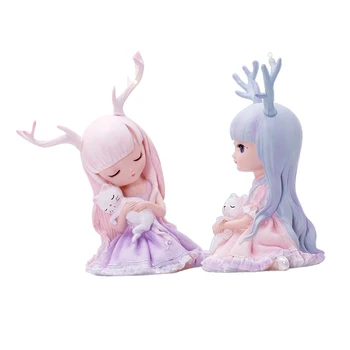 

2 Pcs Resin Home Decoration Home Decor Accessories Cake Adornment Cartoon Exellent Craftwork For Family