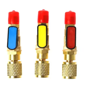 

1pc R410A Refrigerant Valve AC Charging Hoses Brass Straight Ball Valves for Refrigeration Manifold Gauges Mayitr