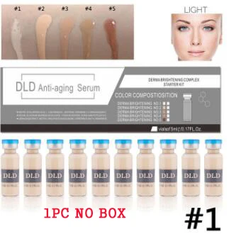 1pc BB Cream 1 BB крем ампулы кожи Сыворотки Осветляющий свечение Макияж BB крем-основа BB Румяна акне исцеления Dermawhite обработки МТС 10 шт./кор - Цвет: 1pc BB Cream 1