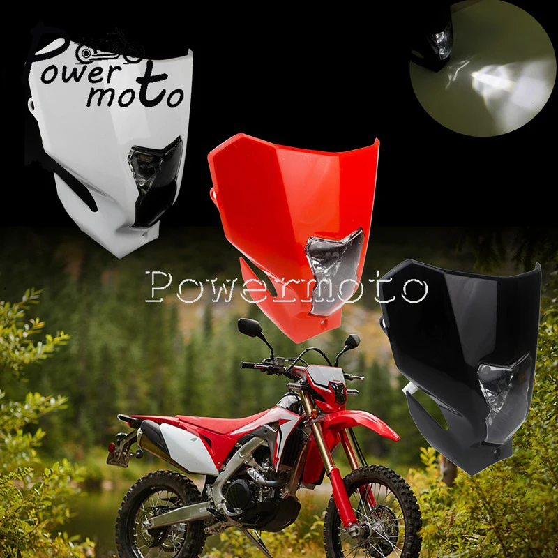 Двойной Спорт двойная фара СИД Белый ходовой части для Honda CRF450L CRF450XR CRF 150 230 250 450 R F L