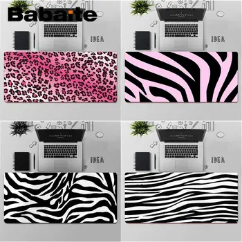 

Babaite Top Quality pink white cheetah print Zebra Durable Rubber Mouse Mat Pad Free Shipping Large Mouse Pad Keyboards Mat