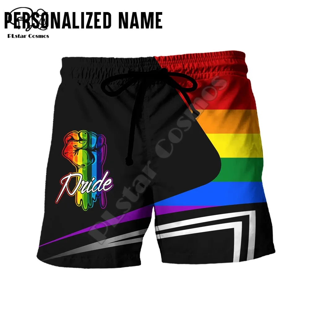 

PLstar Cosmos Homosexual Love Rainbow Flag 3D Printed 2021 New Fashion For Men/Women Summer Casual Shorts Beach Short Pants R23