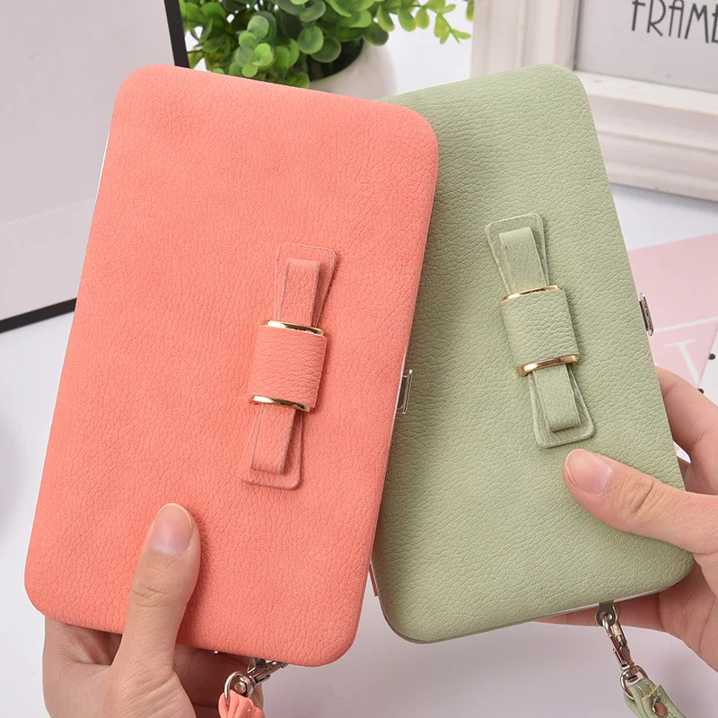 2020 New Korean version of the women's wallet long mobile phone bag bow lunch box female bag tide 2020 New Korean version of the women's wallet long mobile phone bag bow lunch box female bag tide