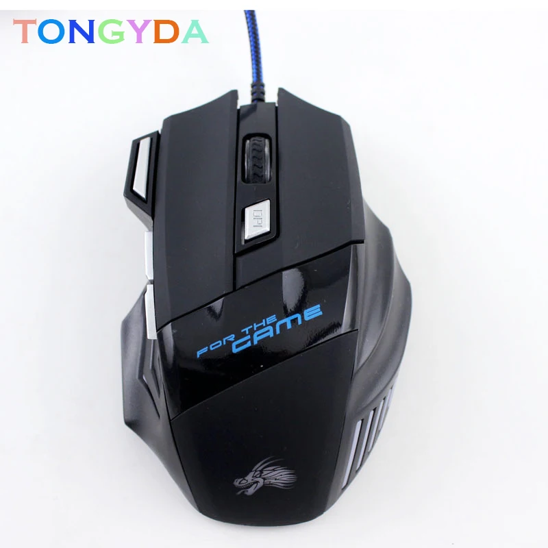 

5500 DPI 7 Button LED Optical USB Wired Silent Optical Gaming Mouse Mice For Pro Gamer Professional Mouse Mice Cable Mouse PC
