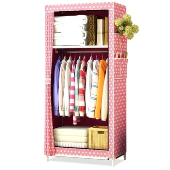 

Simple Wardrobe, Cloth Single Dormitory, Hanging Economical Assembly, Steel Tube Receptacle, All-s