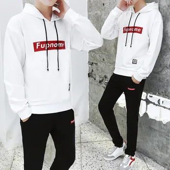 

2019 Autumn Sweater Men Suit Trend Handsome Leisure Sports Long Sleeve T Shirt Men's Wear Pack