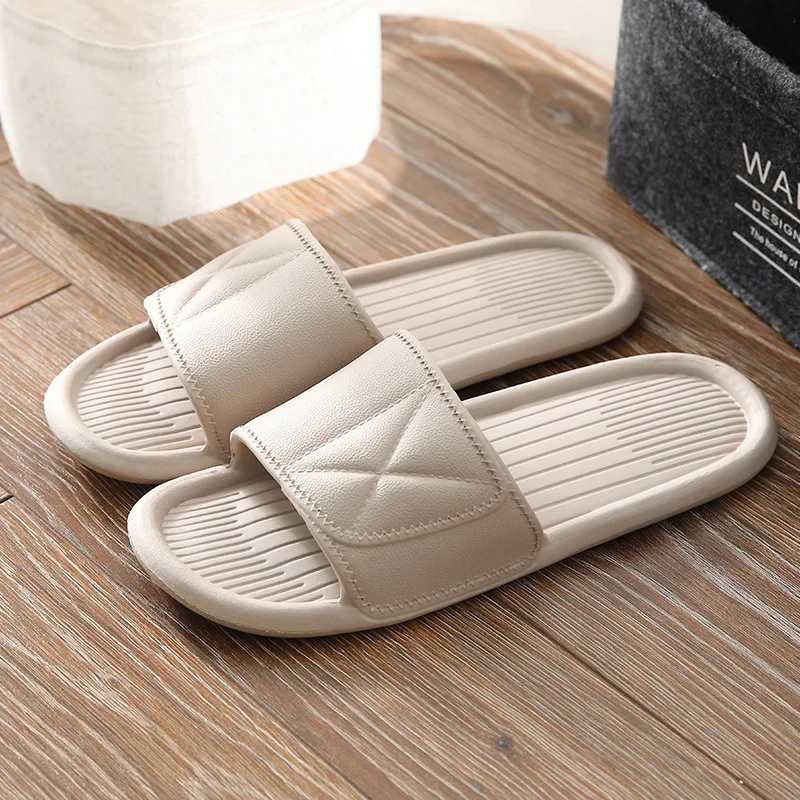 2021 Couples Stylish Adult Sandals Slip-Proof Thick-Soled Indoor Outdoor Slippers Men Flip Flops House Sleepers Shoes Woman Home 