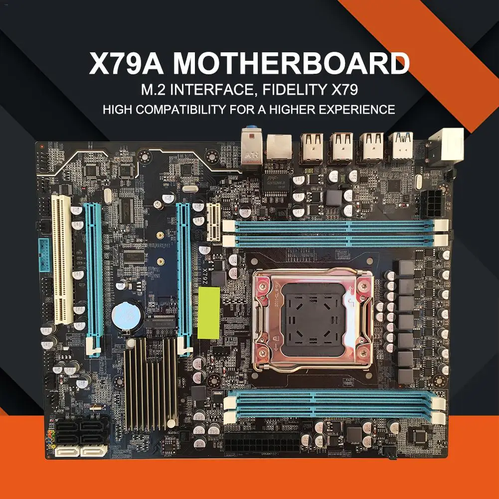

X79 Desktop Computer Motherboard LGA 2011 DDR3 PC Desktops LGA2011 CPU Interface Motherboard With Dual Indicator Design
