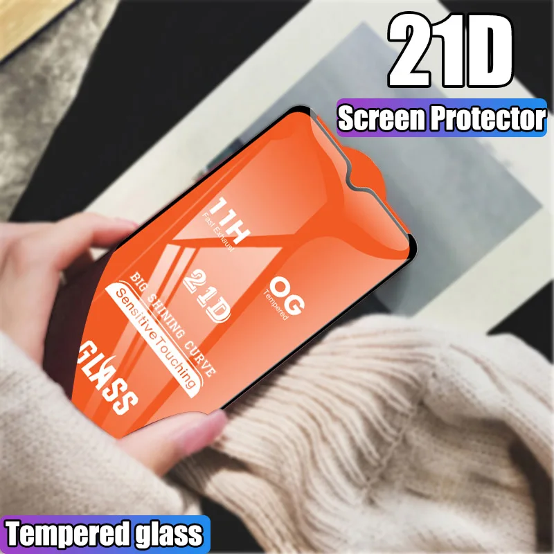 Закаленное стекло 21D для Xiaomi Redmi Note 8 7 6 Pro защитная пленка экрана 7A K20 6A защитное |
