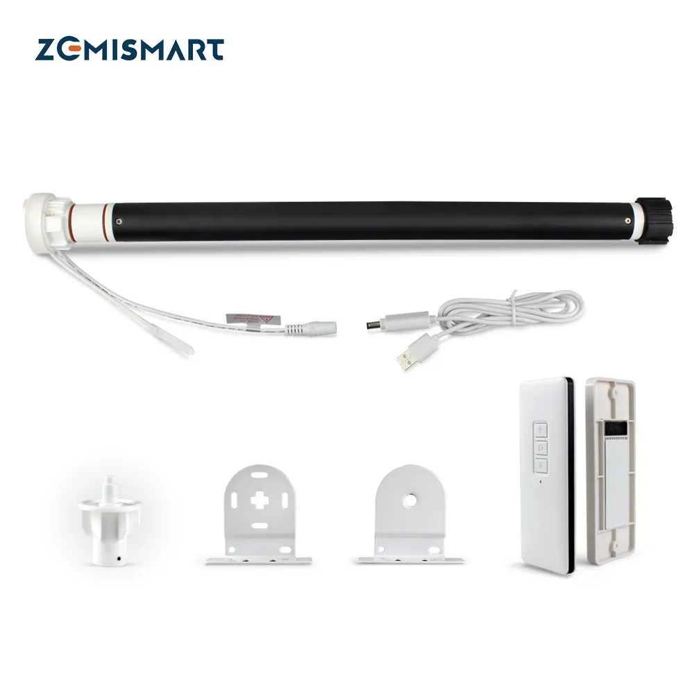 Zemismart Zigbee 3.0 Roller Shade Motor Built in Battery for 38mm Tube Tuya Smart Life APP Control Alexa Google Home Control